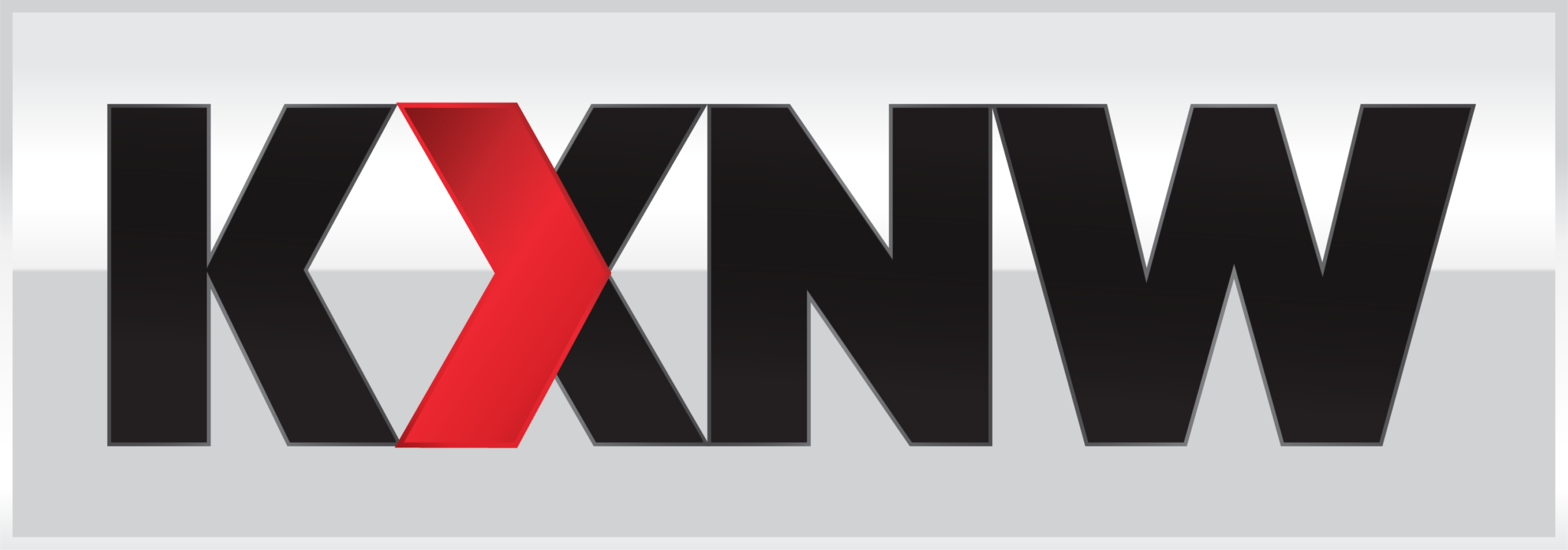 KXNW Logos on Plate